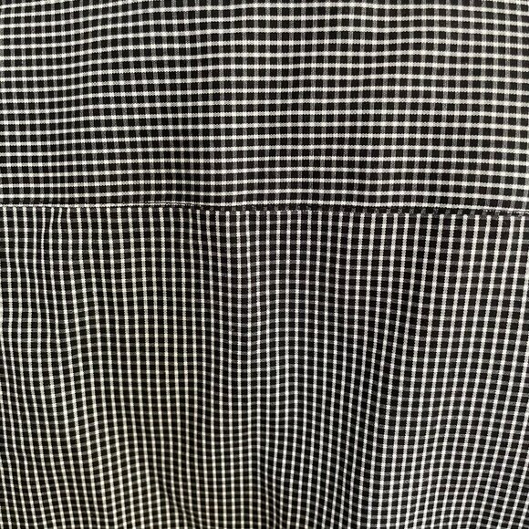 Foxcroft Lg Slv Button Down Cotton Check Wrinkle Free Shirt Blk+Wht Sz S NWOT - Picture 9 of 12